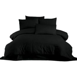 Juego de Cama 220x240 cm con 2 Fundas de Almohada 60x60 cm 70% Poliéster 30% Algodón Negro ASI8683743939176 Precio: 49.7899996. SKU: B153HVF8XM