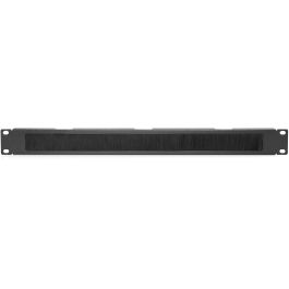 Digitus Panel de Gestión de Cables con Cepillo Abierto 1U, para Armario Rack de Red/Servidor 19 pulgadas, Negro RAL 9005