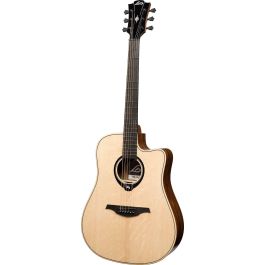 LAG Guitarra Acústica Dreadnought Hyvibe H2 30 A/E Cutaway HyVibe H2 Tapa Abeto Engelmann Fondo Bocote Acabado Brillante