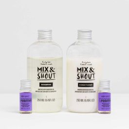 Mix & Shout RUTINA RIZADO PROTECTOR LOTE Set de Peluquería 4 Piezas Champú y Acondicionador Vegano con Bakuchiol para Cabello Rizado Fragancia Anís y Canela