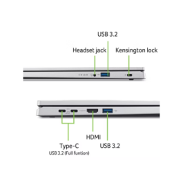 Acer Aspire Go 15 Ag15-71P Portátil Intel Core i5-13420H 8GB RAM 512GB SSD 15.6" Full HD Windows 11 Home Plata