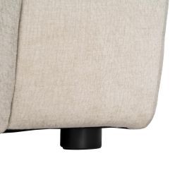 Sofá Chaise Longue Derecha Crema Tejido 307 X 202 X 81 cm