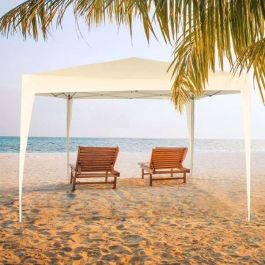 Cenador Aktive 300 x 240 x 300 cm Acero Crema Plástico