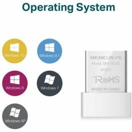 ADAPTADOR RED MERCUSYS MW150US USB2.0 WiFi-N/150MBPS NANO