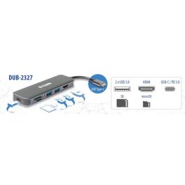 D - link Docking D - Link USB Tipo C 6, 2x USB 3.2 Gen 1, 1x USB Tipo C, 1x HDMI 1.4, Lector Tarjetas SD, 4K Ultra HD, Power Delivery 60W, Gris