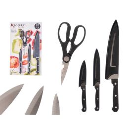 Kinvara Set 3 Cuchillos Acero y Tijera de Cocina, Negro: Verduras 18 cm, Puntilla 22 cm, Cocinero 31 cm y Tijera 20 cm (12 Unidades) Kinvara Set 3 Cuchillos Acero y Tijera de Cocina, Negro: Verduras 18 cm, Puntilla 22 cm, Cocinero 31 cm y Tijera 20 cm (12 Unidades) Precio: 57.49999981. SKU: B1CVGRT499