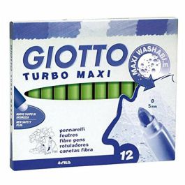 Set de Rotuladores Giotto Turbo Maxi Verde Claro (5 Unidades) Set de Rotuladores Giotto Turbo Maxi Verde Claro (5 Unidades)