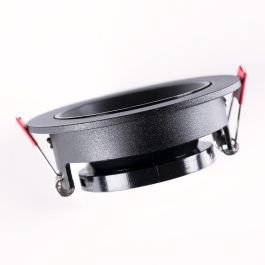 Downlight Circular Empotrable Negro para Bombillas LED GU10/GU5.3 Sin Portalámparas - LUM-YC396A16