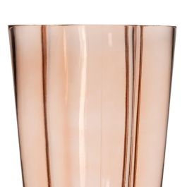 Jarrón Marrón Cristal 15,5 x 15 x 30 cm Jarrón Marrón Cristal 15,5 x 15 x 30 cm