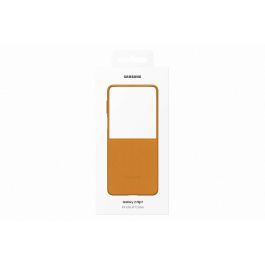 Samsung EF-VF766PAEGWW Funda Kindsuit para Galaxy Flip7 Marrón Camel Monocromo de fácil aplicación