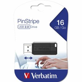 VERBATIM PEN DRIVE PINSTRIPE 16GB NEGRO VERBATIM PEN DRIVE PINSTRIPE 16GB NEGRO