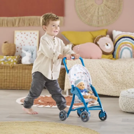 Corolle Cochecito Osito COR1710779722093 Accesorio Bebé 30cm Azul A partir de 18 meses