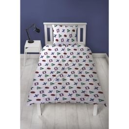 Playstation PLA3700891712521 Juego de Cama Reversible de Microfibra - 1 Funda Nórdica 140x200 cm + 1 Funda Almohada 63x63 cm