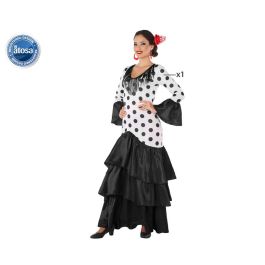 Disfraz Flamenca Sevillana Blanco Negro Mujer Adulto XS-S Disfraz Flamenca Sevillana Blanco Negro Mujer Adulto XS-S