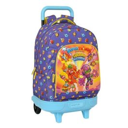 Mochila Escolar con Ruedas SuperThings Guardians of Kazoom Morado Amarillo (33 x 45 x 22 cm) Precio: 37.50000056. SKU: S4306443