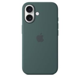 APPLE iPhone 16 - Funda de Silicona con MagSafe - Verde Lago APPLE iPhone 16 - Funda de Silicona con MagSafe - Verde Lago