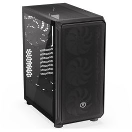 ENDORFY Arx 500 ARGB TG Black PC Gaming ATX micro ATX ITX - Caja de Ordenador con Vidrio Templado y Ventiladores ARGB