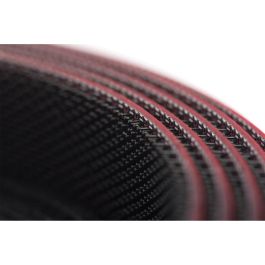 Digitus Klettband Kabelmanagement System, Pilzkopfband 2,5 m, Flausch y Klettband 5 m, Negro/Rojo, Autoadhesivo