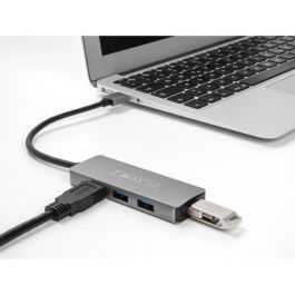 DeLOCK 63171 HUB USB 3.2 de 4 Puertos, 5 Gbps, Gris