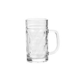 La Mediterranea Jarra Weser 570 ml (Ø 8,3 x 15,8 cm) de Cristal, Diseño Moderno para Agua o Bebidas (24 Unidades)