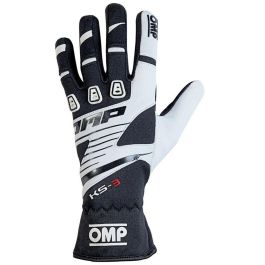 Omp Guantes Kart Ks-3 Negro-Blanco Talla S OMPKB0-2743-B01-076-S