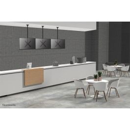Neomounts FPMA-C340BLACK Soporte Techo Monitor/Pantalla 32-75" 50 kg VESA 100x100-400x400 Altura 106-156 cm Giro Inclinación Negro