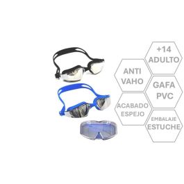 Poessa Lente Natación Silicona Adulto Polarizada Efecto Metalizado PC Modelos Surtidos