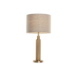 Lampara Sobremesa Item Home DKD Home Decor Beige Dorado 36 x 50 x 36 cm