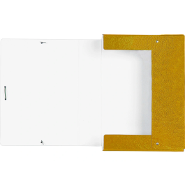 Liderpapel Carpeta Proyectos Folio Lomo 70mm Cartón Gofrado Amarillo 245 x 345 mm