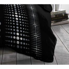 Home Linge Passion HOM3701393708326 - Juego Funda Nórdica Microfibra Steevy Décimo 140x200 cm + Funda Almohada 63x63 cm - Negro