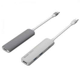 Hub USB Silver HT 17123 Blanco/Gris Gris oscuro Precio: 21.49999995. SKU: S7819869