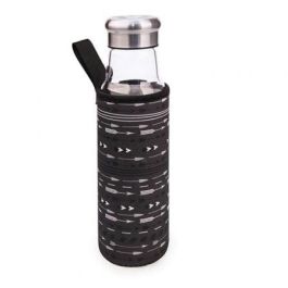 Botella de Cristal Iris 8207-VFN/ Capacidad 550ml/ Negra Flechas Botella de Cristal Iris 8207-VFN/ Capacidad 550ml/ Negra Flechas