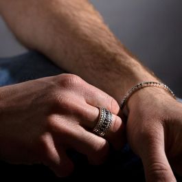 Anillo Hombre Albert M. WSOX00576.BS-24 24 Negro