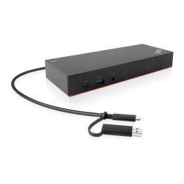 Lenovo ThinkPad Hybrid USB-C with USB-A Dock - Base Docking Station USB-C - 2x HDMI, 2x DisplayPort, Gigabit Ethernet, 135W - Negro