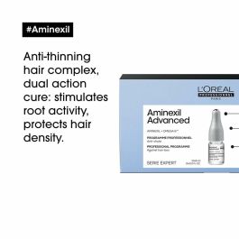 L'Oréal Professionnel Paris Aminexil Advanced ampollas anti-caída para cabello frágil, 42 x 6 ml