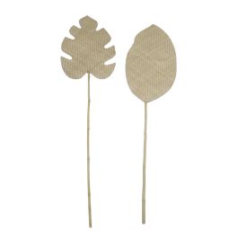 DKD Home Decor Decoración Tropical Hoja Seagrass Marrón 36x150x56 cm (10 Unidades)