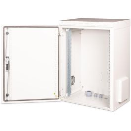 Digitus Armario de pared exterior IP55, 19" 16HE, 600x450x450 mm, color Gris (RAL 7035)