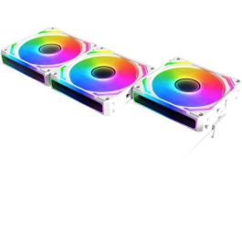 Xigmatek XIG1707620001208 Starlink Ultra Arctic Pack 3 Ventiladores PC Blanco 3x120mm ARGB 800-2000 RPM Hub Incluido