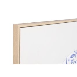 DKD Home Decor Cuadro Mujer Flores Beige Azul 120 x 80 x 4 cm (2 Unidades)