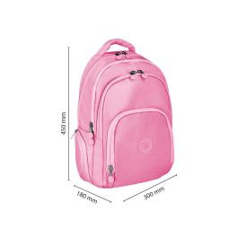 Mochila Antartik Fusion Flex Multibolsillo Rosa 19 L 450x180x300 mm