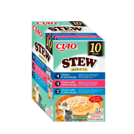 Churu Stew Multipack Pollo Atún Salmón Vieiras 10x40 gr Precio: 11.4999995. SKU: B13AZ89NCX