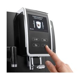 De'Longhi Máquina de Café Automática Dinamica Plus ECAM370.70.B, 19 Bar, Molinillo Integrado, Espumador de Leche, Negro, 1450W