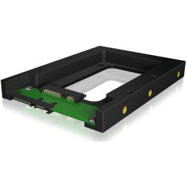 ICY BOX IB-2538STS Convertidor para 2.5" SATA HDD/SSD a 3.5" SATA HDD - Caja Adaptador Plástico Negro