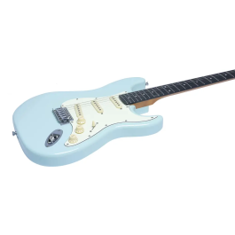Eko Guitarra Eléctrica ST300 Tipo Strat - Azul Daphne