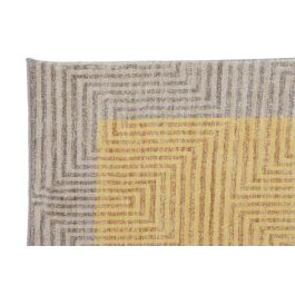 DKD Home Decor Alfombra Urban de Poliéster Amarillo 230x160 cm con 0.7 cm de Grosor y 600 gsm DKD Home Decor Alfombra Urban de Poliéster Amarillo 230x160 cm con 0.7 cm de Grosor y 600 gsm