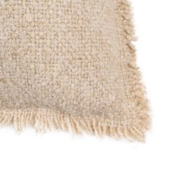 Cojín Beige Algodón-Poliéster 50 X 30 cm