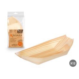 Set 12 Bandejas Ovaladas Madera Med Kinvara 12X25CM (12 Unidades) Precio: 33.4999995. SKU: B1BFW2JACL