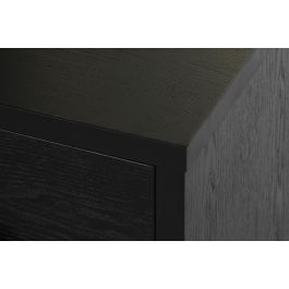 DKD Home Decor Mesita De Noche Oriental Negro Dorado 40 x 50 x 40 cm