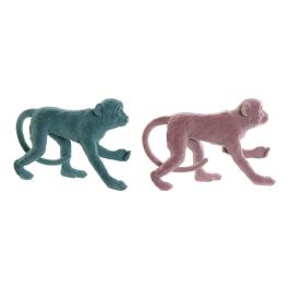 Figura Tropical DKD Home Decor Verde Rosa 9.5 x 19 x 31 cm (2 Unidades) Precio: 18.01206. SKU: S3016862