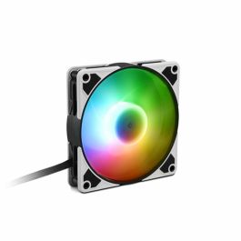 Sharkoon SilentStorm 120 PWM Ventilador de Carcasa PC Silencioso con LED RGB Direccionable, Transparente, 120mm
